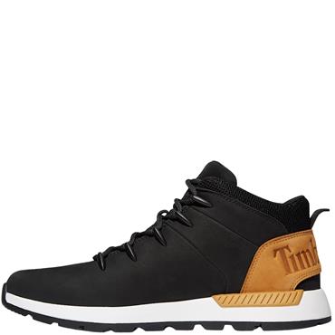 TIMBERLAND MENS MID LACE ANKLE BOOT - BLACK TAN